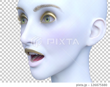 Close-up of a woman's face Close-up of a woman's face 126875880