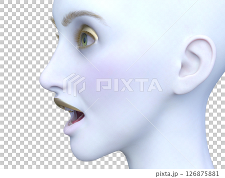 Close-up of a woman's face Close-up of a woman's face 126875881