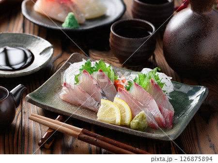 しまあじのお刺身 しまあじのお刺身 126875894