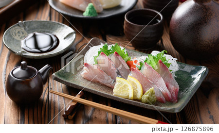 しまあじのお刺身 しまあじのお刺身 126875896