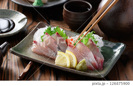 しまあじのお刺身 しまあじのお刺身 126875900