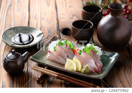 しまあじのお刺身 しまあじのお刺身 126875902