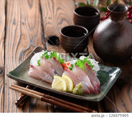 しまあじのお刺身 しまあじのお刺身 126875905