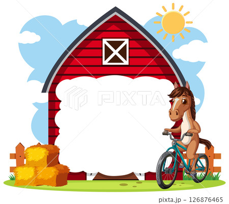 Farmyard Fun with Bicycle Riding Animals Farmyard Fun with Bicycle Riding Animals 126876465