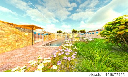 屋外スパ 屋外スパ 126877435