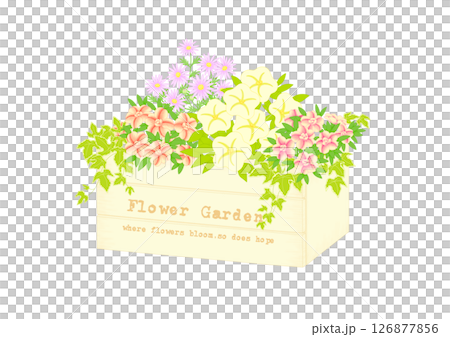 木製種植園園藝插圖 126877856