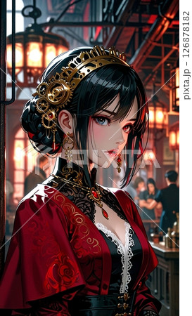 ファンタジー風な高貴な女性のポートレート ファンタジー風な高貴な女性のポートレート 126878182