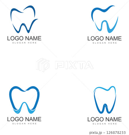 w dental logo vector illustration icon w dental logo vector illustration icon 126878233