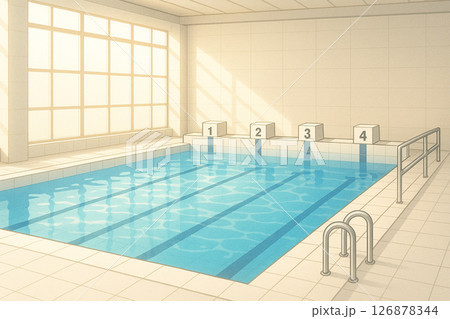 幼稚園のプールのイラスト 幼稚園のプールのイラスト 126878344