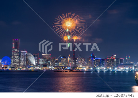 《神奈川県》横浜開港祭・打上花火 《神奈川県》横浜開港祭・打上花火 126878445