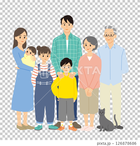 三代家庭歡聚一堂 126878686