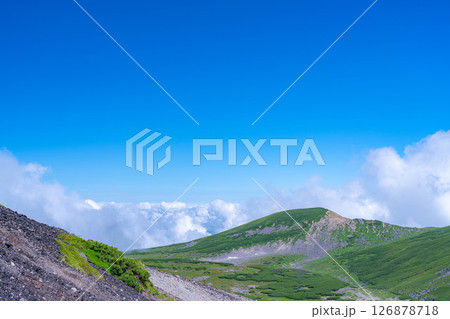 【夏山登山】夏の乗鞍岳の登山風景【長野県】 126878718