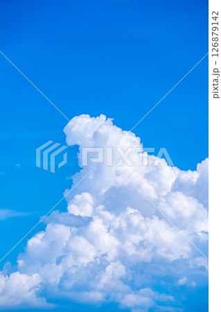 【夏素材】入道雲がわく夏空のイメージ素材【長野県】 【夏素材】入道雲がわく夏空のイメージ素材【長野県】 126879142