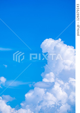 【夏素材】入道雲がわく夏空のイメージ素材【長野県】 【夏素材】入道雲がわく夏空のイメージ素材【長野県】 126879143