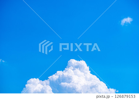 【夏素材】入道雲がわく夏空のイメージ素材【長野県】 【夏素材】入道雲がわく夏空のイメージ素材【長野県】 126879153