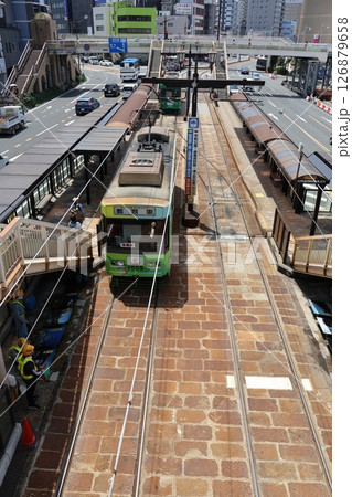 長崎駅前停留場　長崎電気軌道（長崎県長崎市大黒町） 126879658