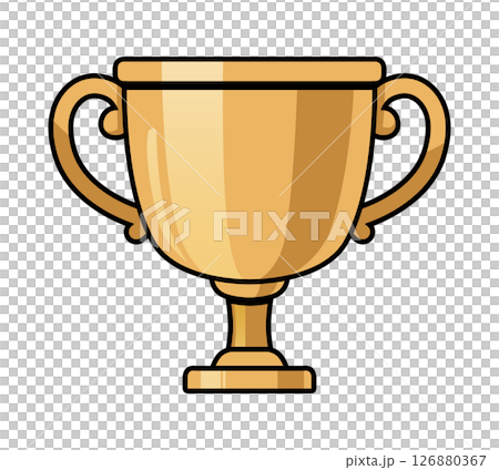 Trophy Bronze Illustration material 126880367