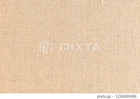 麻布のキャンバス地・ナチュラルな繊維の質感 126880488