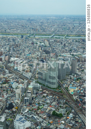 Vibrant Metropolis from Above Tokyoskytree in Japan Vibrant Metropolis from Above Tokyoskytree in Japan 126880816