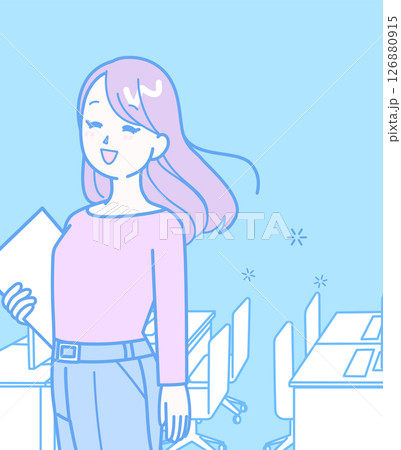 オフィスで働く女性 126880915