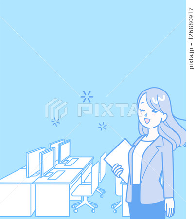 オフィスで働く女性 126880917
