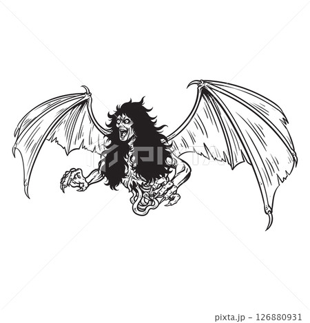 Philippine ancient creature called the Mananangal or Aswang Philippine ancient creature called the Mananangal or Aswang 126880931