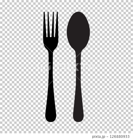 Fork and spoon Icon Fork and spoon Icon 126880933