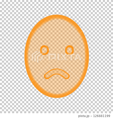 水彩臉圖示_苦笑(橘色) 水彩臉圖示_苦笑(橘色) 126881199