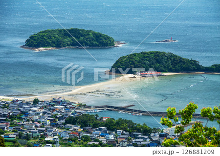 東幡豆海岸のトンボロ干潟（愛知県西尾市東幡豆町） 126881209