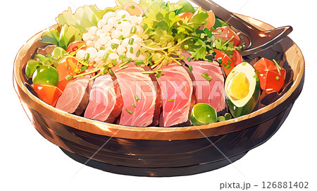 豪華な牛肉料理 126881402