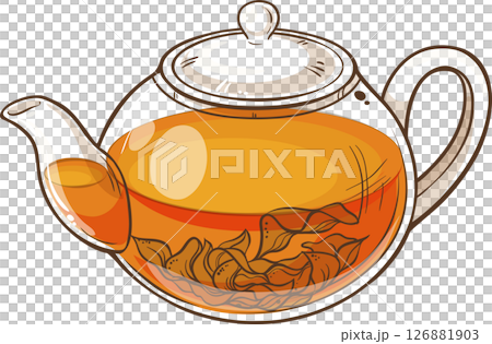 Teapot Vector isolated for Design and Decoration Teapot Vector isolated for Design and Decoration 126881903