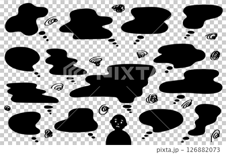 Fuzzy thought bubbles 126882073