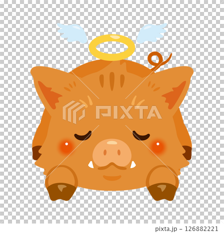 一頭死去的野豬的插圖 一頭死去的野豬的插圖 126882221