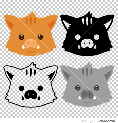 野豬臉圖示集 126882290