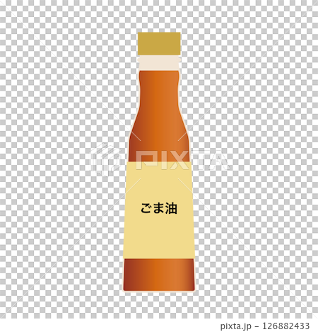 ごま油のアイコンイラスト 調味料シリーズ ごま油のアイコンイラスト 調味料シリーズ 126882433