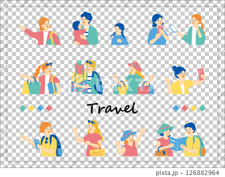 旅行を楽しむ人達 旅行を楽しむ人達 126882964