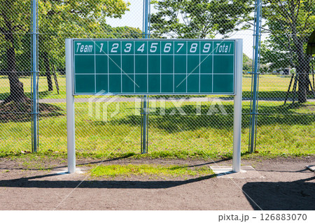 野球 スコアボード 球場 スタジアム 126883070