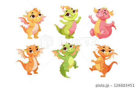 Colorful Pixel Art of Dragons in Charming Poses and Unique Styles that are delightful Colorful Pixel Art of Dragons in Charming Poses and Unique Styles that are delightful 126883451