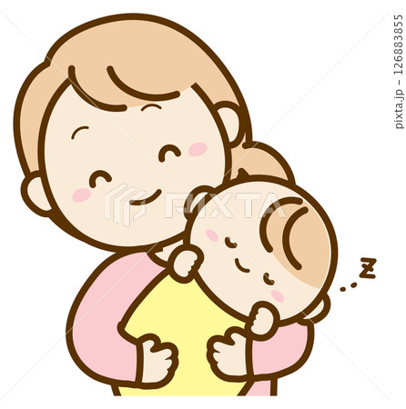 赤ちゃんを抱くママ 赤ちゃんを抱くママ 126883855