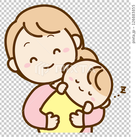 Mom holding a baby 126883855