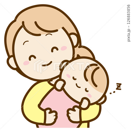 赤ちゃんを抱っこするお母さん 126883856
