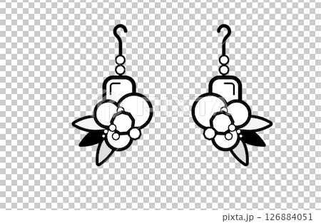 耳環插圖 126884051
