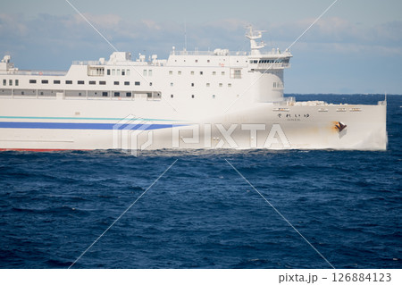 【東京九州フェリー新門司港行はまゆうと横須賀港行きそれいゆとの離合】 126884123