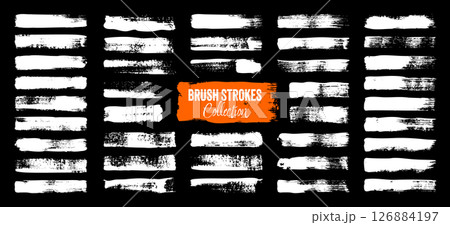 Grunge brush strokes, lines, ink smudges, hand-drawn scribble shapes. Handmade sketchy marks, acrylic stains, charcoal streaks. Paint textures, dry brush effect. Marker underline. Vector illustration Grunge brush strokes, lines, ink smudges, hand-drawn scribble shapes. Handmade sketchy marks, acrylic stains, charcoal streaks. Paint textures, dry brush effect. Marker underline. Vector illustration 126884197