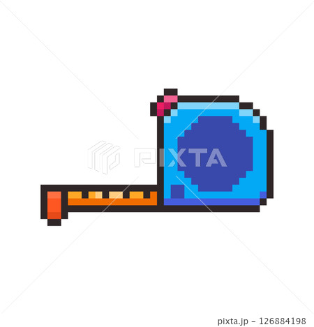 Pixel art Tape Measure game asset design Pixel art Tape Measure game asset design 126884198
