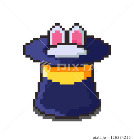 Pixel art Rabbit in Hat game asset design Pixel art Rabbit in Hat game asset design 126884216