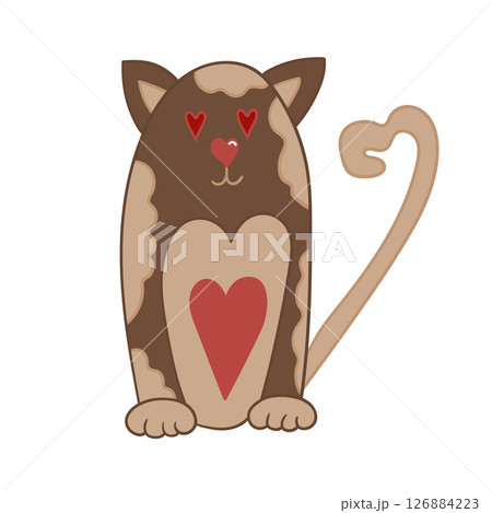 Illustration in hand draw style. Icon, sign, sticker, pin, logo Illustration in hand draw style. Icon, sign, sticker, pin, logo 126884223
