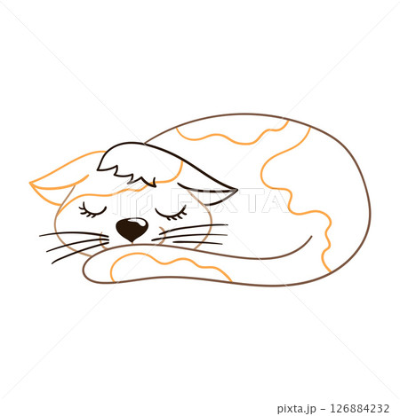 Illustration in hand draw style. Icon, sign, sticker, pin, logo 126884232