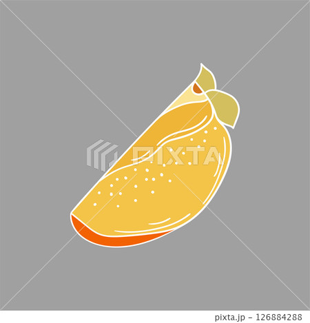Illustration in hand draw style. Icon, sign, sticker, pin, logo 126884288