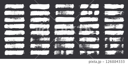 Grunge brush strokes, lines, ink smudges, hand-drawn scribble shapes. Handmade sketchy marks, acrylic stains, charcoal streaks. Paint textures, dry brush effect. Marker underline. Vector illustration Grunge brush strokes, lines, ink smudges, hand-drawn scribble shapes. Handmade sketchy marks, acrylic stains, charcoal streaks. Paint textures, dry brush effect. Marker underline. Vector illustration 126884333